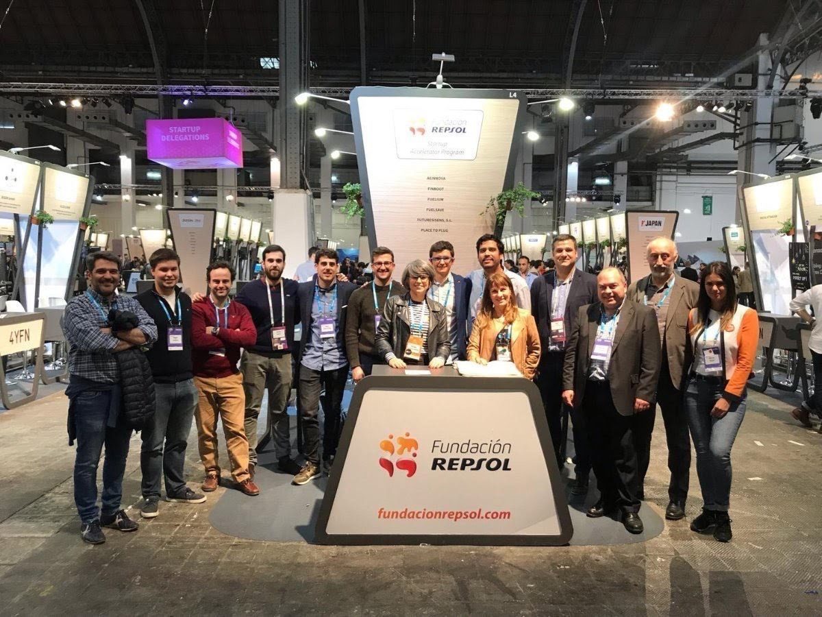 Equipo del programa de aceleración de Fundación Repsol en 4YFN