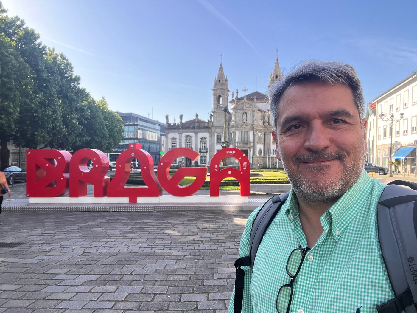Ángel Garrorena en Braga, Portugal, donde trabaja con emprendedores de Startup Braga
